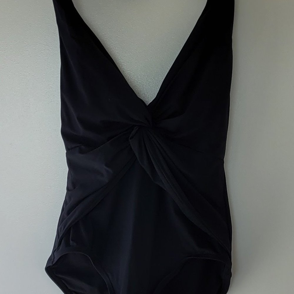 One piece deep V neck